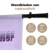 Mucho amor - Paars - Gelaagde letters Wandkleed katoen klein -sfeer2