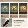 Panda - Bamboebos - Groen Light Box met batterij (Wandlamp kind) middel -USP_lichtkleurNL