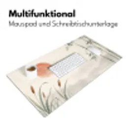 Minimalistisch - Bamboe - Groen Muismat XXL klein -ysfeer4_duits