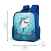 Haai - Water - Zee Kinderrugzak - Blauw middel -productfoto_formaten
