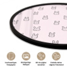 Konijnen - Minimalistisch - Roze Fotolijst rond zonder passe partout klein 856 -closeup_DE