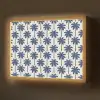 Symmetrisch - Palm - Blauw Light Box met batterij (Wandlamp) middel 907 -z3d_website