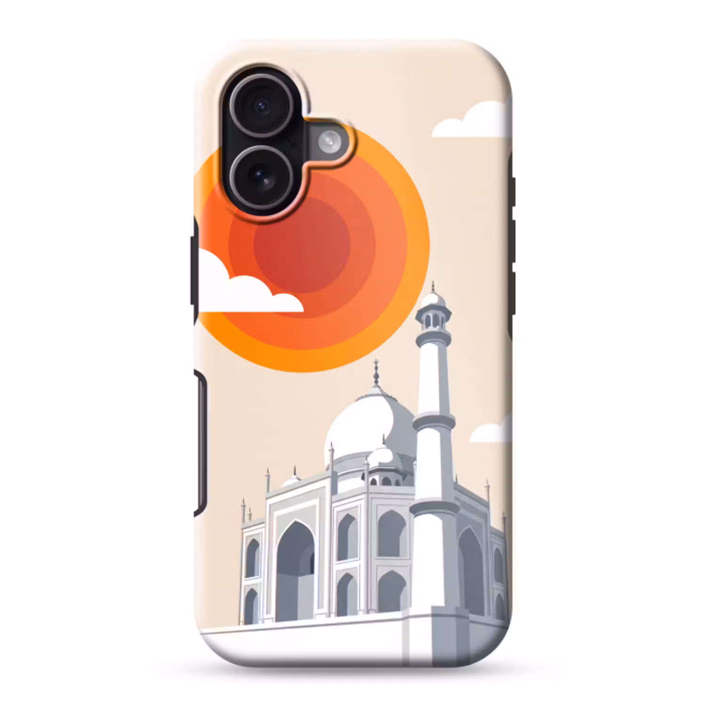 Taj Mahal - Zon - Koepel - Architectuur - India - Grafisch Toughcase MagSafe Apple iPhone 17 klein -3d