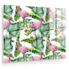 Inductie beschermer - Bladeren - Flamingo - Jungle - Inductiemat plexiglas 5mm klein -zzzproduct_nieuw