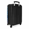 Blauwe zomer print NBS - Handbagage koffer - Volwassenen Unisex middel -achterkant