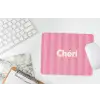 Gestreept - Roze - Chéri muismat rubber klein -witbureau