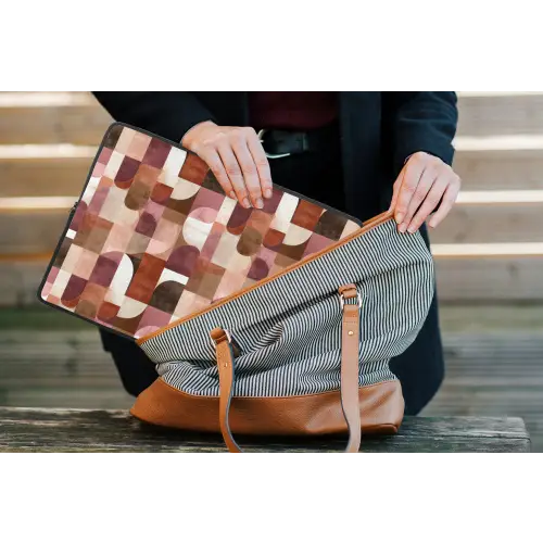 Geometrie - Modern - Retro laptophoes neopreen klein 279 -tas