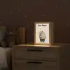 Knuffelbeer - Oranje bloemen - Vriendelijk Light Box met kabel (Kinderlampje) klein -sfeer1_kind