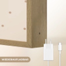 Hond - Gevlekt - Bruin - Stippen Light Box met batterij (Wandlamp kind) middel -USP_websiteoplaadbaarDE