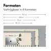 Vaas - Geruit - Groen - Bloem Muismat XXL klein -sfeer5