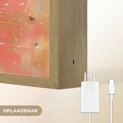 Graffiti - Astronaut - Street art - Ruimte Light Box met batterij (Wandlamp) middel -USP_websiteoplaadbaarNL