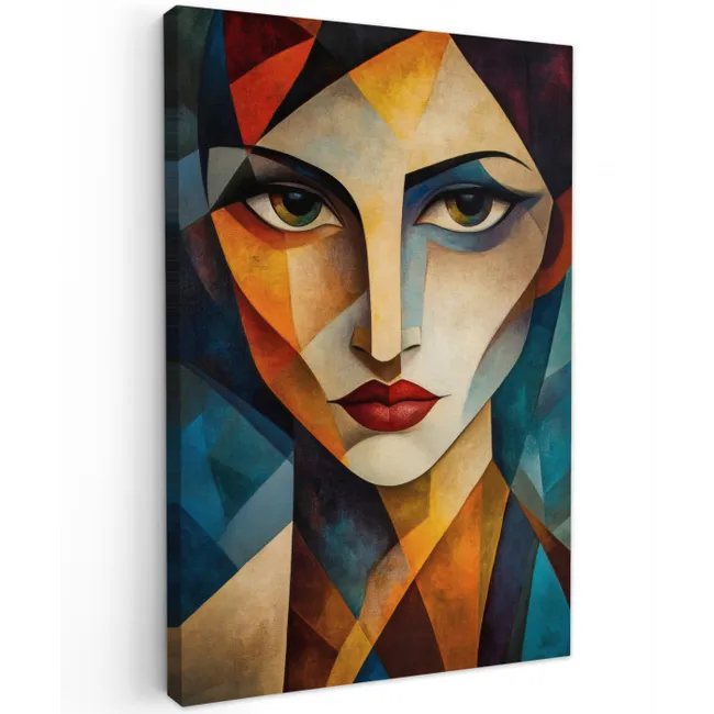 Portret - Abstract - Vormen canvas 2cm klein -z3d