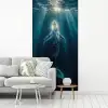 Walvis - Water - Zonnestralen - Blauw fotobehang vinyl groot -woonkamer