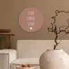 Slaap kindje slaap - Quotes - Spreuken Wandcirkel kunststof plaat 5mm dik klein -sfeer1