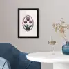 Tulpen - Paars - Lijst - Bladeren fotolijst zwart zonder passe partout klein -sfeer4