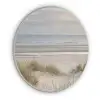 Zandstrand - Bewolkt - Duinen Akoestische PET Vilt - Rond klein -3d