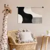 Abstract - Japandi - Beige - Modern Wandkleed katoen klein -wsfeer5_kind