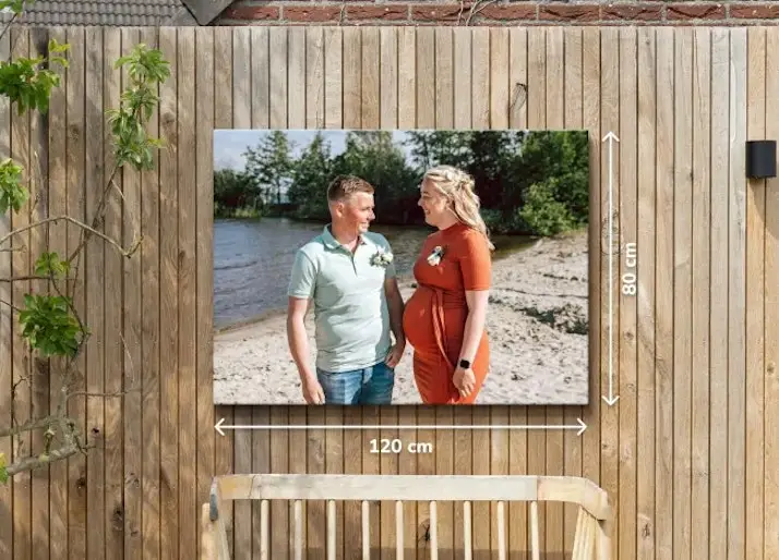 Foto op canvas voor buiten aan een schutting