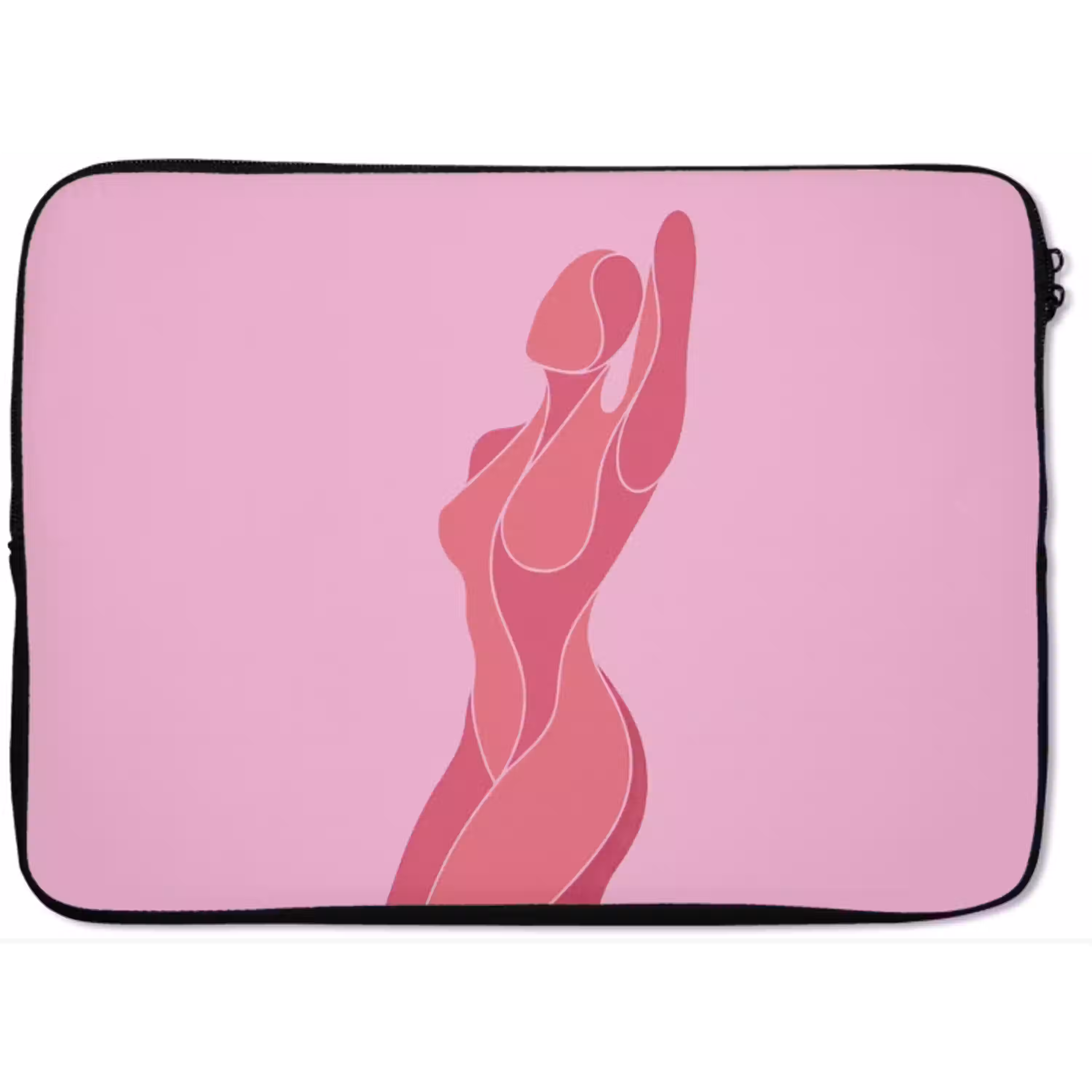 Vrouw - Lichaam - Abstract - Roze laptophoes neopreen klein -zkaufland3dotto