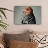 Vogel - Realistisch - Veren - Bruin canvas 2cm klein -sfeer1