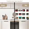 Retro - Radio - Design keuken achterwand 2 middel 871 -voor-na2_NL