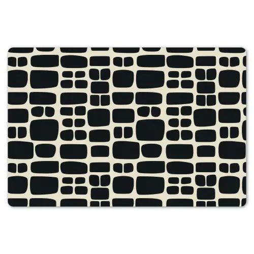 Modern - Organisch - Zwart Placemat vinyl groot 368 -zzsfeer1_Kitchenyeah-website
