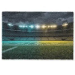 Voetbal - Stadion - Nacht - Modern Deurmat klein -zkaufland3d