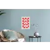 Hot - Spicy - Geruit - Rood Muursticker klein -plant