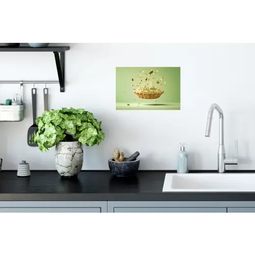 Pistache - Taart - Noten - Eten Muursticker klein -keuken