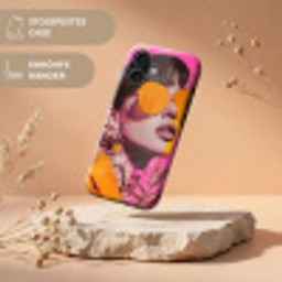 Zonnebril - Oranje - Vrouw - Planten Toughcase MagSafe Apple iPhone 17 klein -USP_RandenV_DE