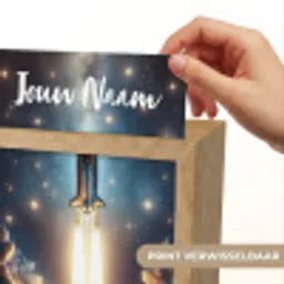 Ruimtevaart - Raket - Space - Sterren Light Box met kabel (Kinderlampje) klein -USP_websiteprintNL