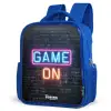 Game - Letters - Neon Kinderrugzak - Blauw middel -schuin