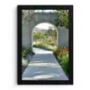 Doorkijk - Pad - Beton - Landschap fotolijst zwart zonder passe partout klein -3d