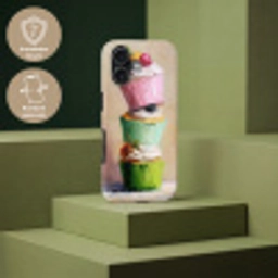 Cupcakes - Gestapeld - Kleurrijk - Fruit Toughcase MagSafe Apple iPhone 17 klein -USP_PrintM_DE