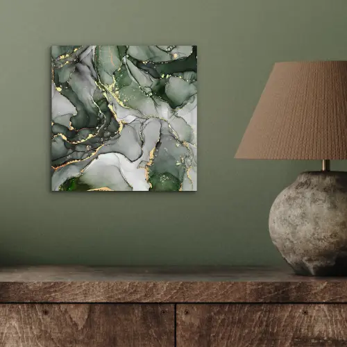 Luxe - Marmer - Groen aluminium wit klein -sfeer2