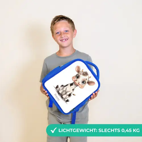 Baby koe Kinderrugzak - Blauw middel -sfeer1_NL