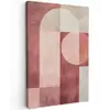 Figuren - Abstract - Roze Tuinposter op houten frame 2 cm dik klein -3d