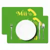 Mij niet bellen - Telefoon - Groen Placemat vinyl groot -zzsfeer2_Kitchenyeah-website