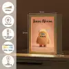 Monster - Knuffel - Oranje Light Box met kabel (Kinderlampje) klein -USP_NL
