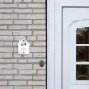 Grijze patronen - Modern Naambord Huisje klein -sfeer1