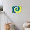 Spiraal - Groen - Draaiend tuinposter los doek klein -sfeer8