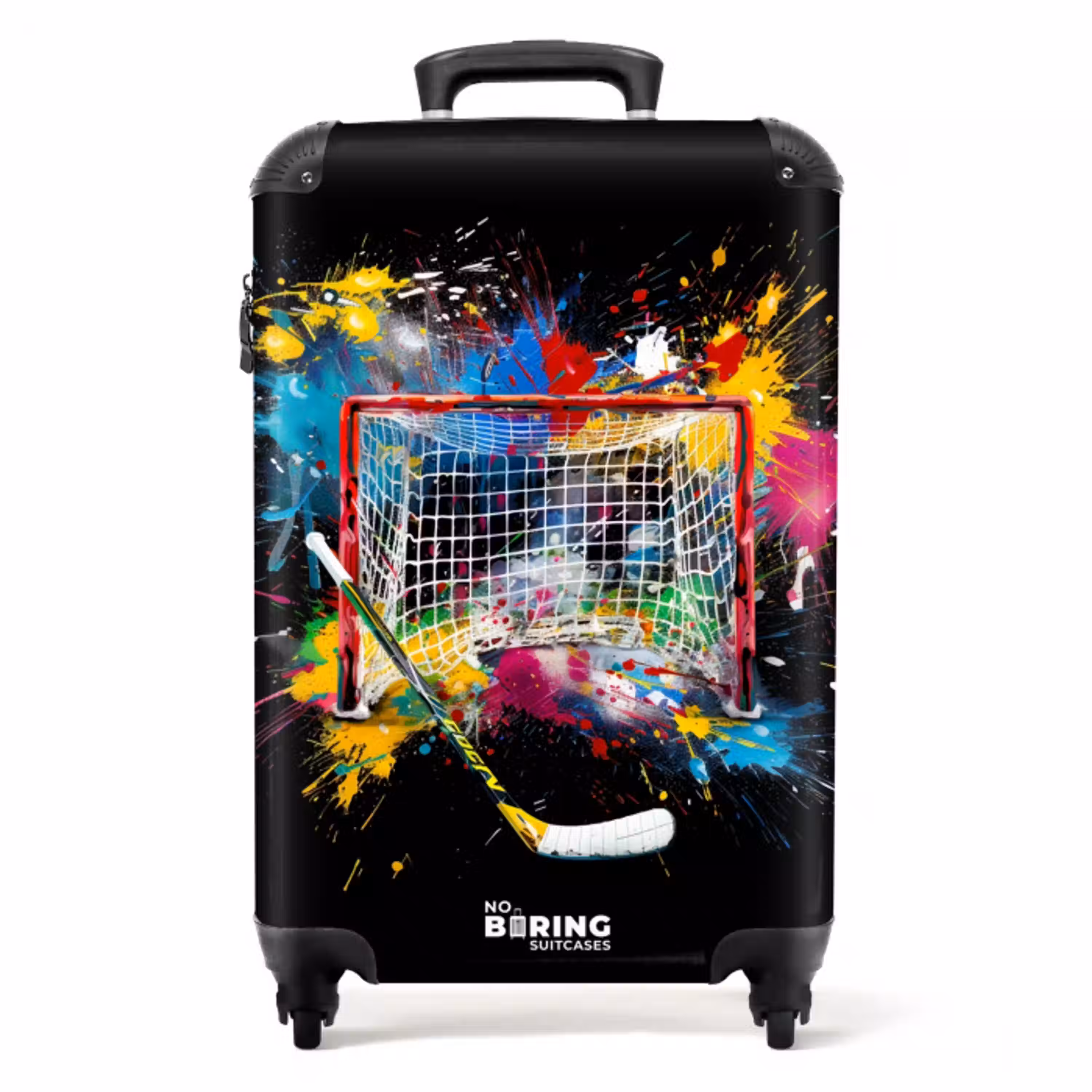 Hockey met verf NBS - Handbagage koffer - Unisex middel -productfoto_recht