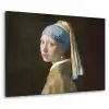Meisje met de parel - Schilderij - Oude meesters - Vermeer Textielframe - compleet frame klein -3d