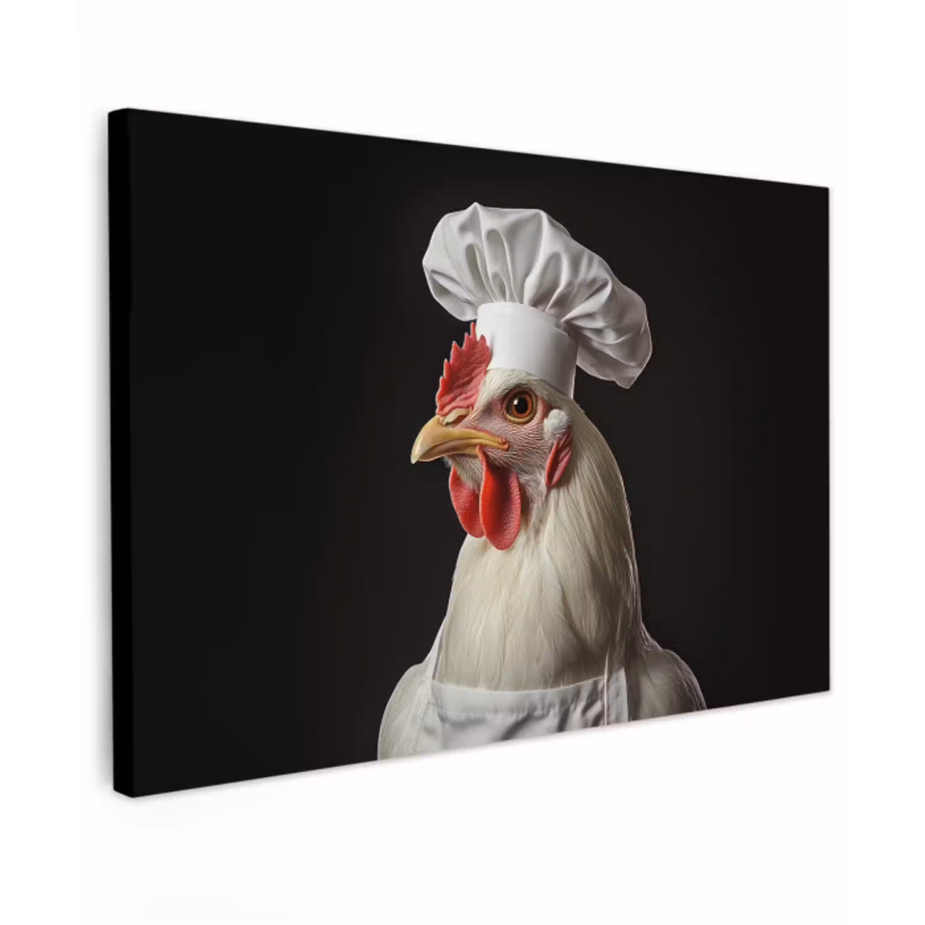 Kok - Rood - Kip canvas 2cm klein -z3d