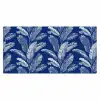 Blad - Palm - Blauw Muismat XXL klein 681 -3d_leeg