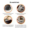 Paard - Auto - Zwart - Wit Inductie beschermer vinyl 3mm klein -zzzzzzz-td-werking