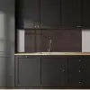 Donkerbruin - Roest - Strepen - Patroon keuken achterwand 2 middel 871 -sfeer1