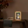 Doorkijk - Pad - Bloemen - Struik - Kleurrijk Light Box met kabel (Tafellamp) klein -sfeer4