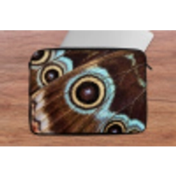 Vleugels - Vlinder - Blauw laptophoes neopreen klein -tafel