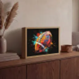 Graffiti - Sport - Rugby - American Football Light Box met batterij (Wandlamp) middel -sfeer2